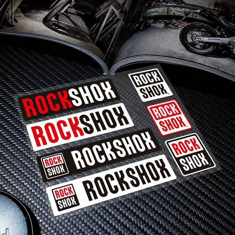 2PCS/SET Rockshox Bike Sticker - Mountain Biking Body Armour ulasan dan harga