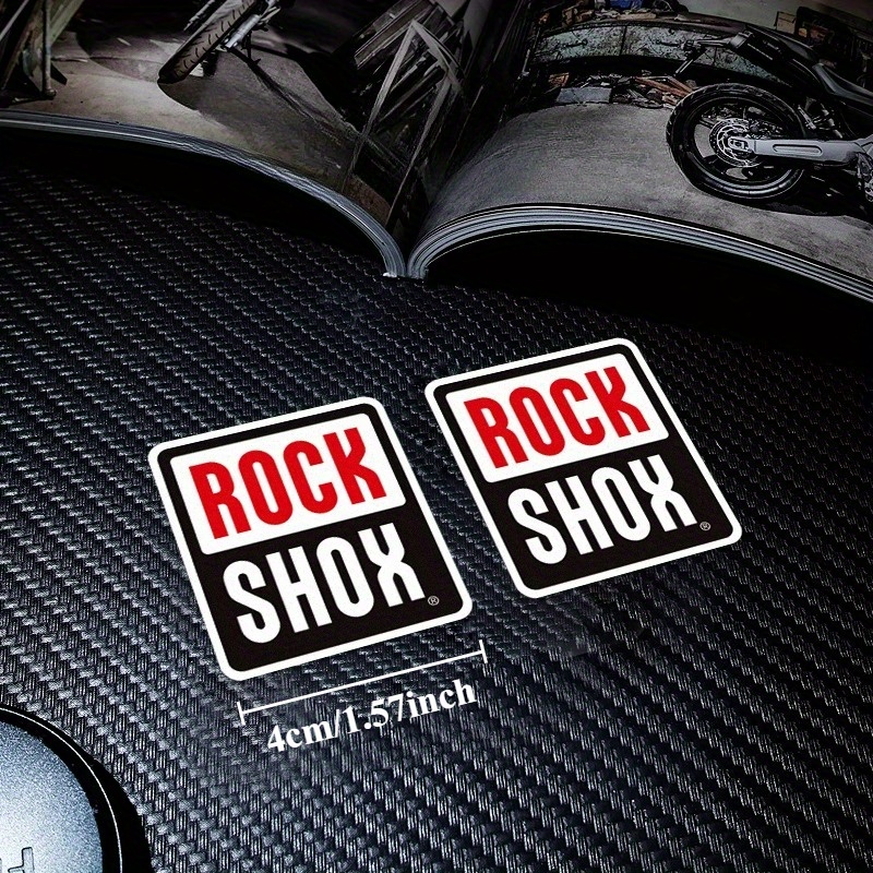 2PCS/SET Rockshox Bike Sticker - Mountain Biking Body Armour ulasan dan harga